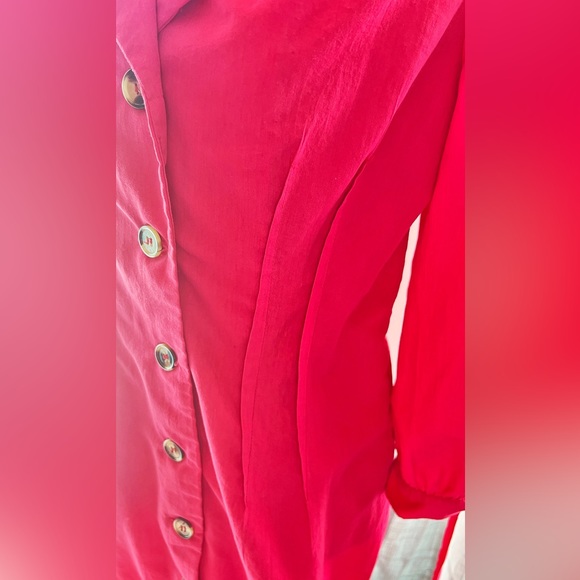 SHEIN button up fitted dress size Large fits more like small/medium - Picture 5 of 5